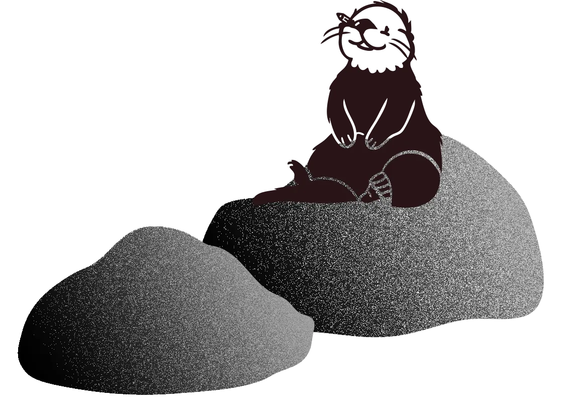 Otter and Rocks